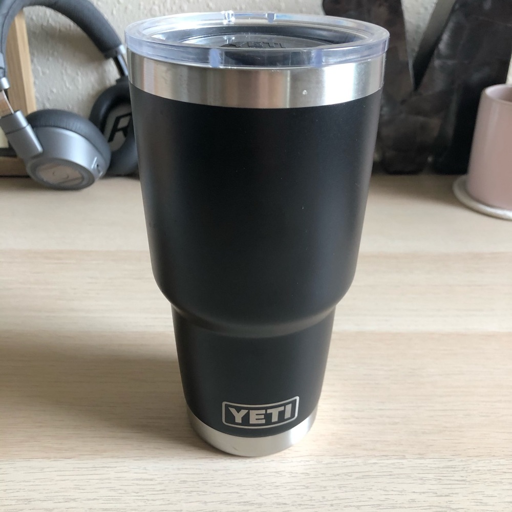 30 oz rambler - black